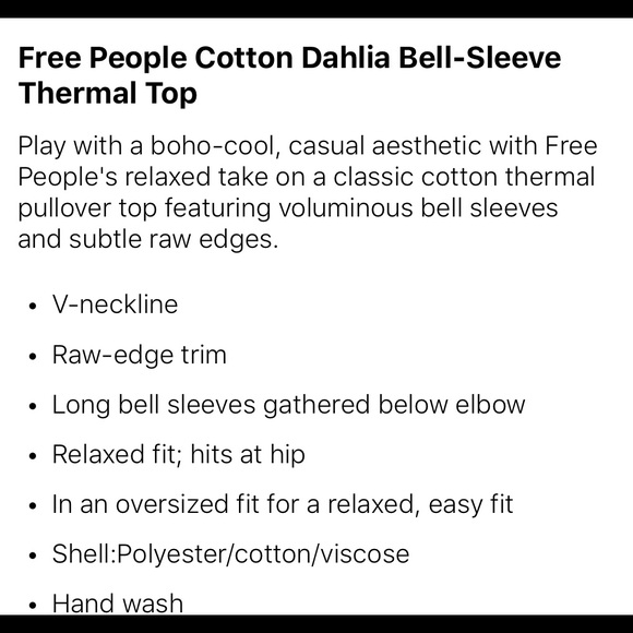 Free People Dahlia bell-sleeved top - Picture 3 of 6